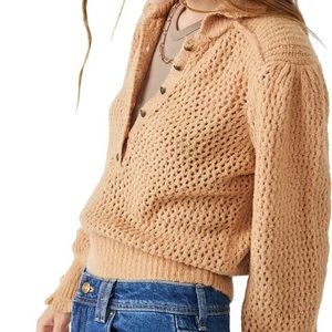 Care snowdrift camel pullover sweater, NWT